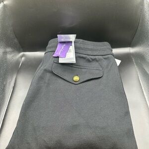 Ralph Lauren Purple Label Black Wool Blend Slim Joggers NWOT US M MSRP$795